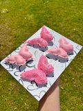 Glow in the Dark Pink Bubbaflies
