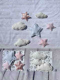 Baby Pink Stars Wall Features