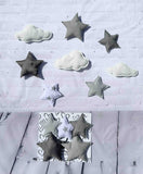 Grey Stars Wall Features