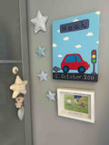 Baby Blue Stars Wall Features
