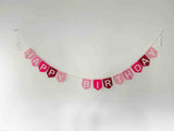 Forever Birthday Banners - Dark Pinks