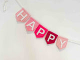 Forever Birthday Banners - Dark Pinks