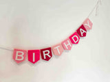 Forever Birthday Banners - Dark Pinks
