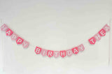 Forever Birthday Banners - Light Pinks
