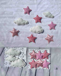 Pink Stars Wall Features