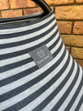 Shiny Darker Grey Stripes
